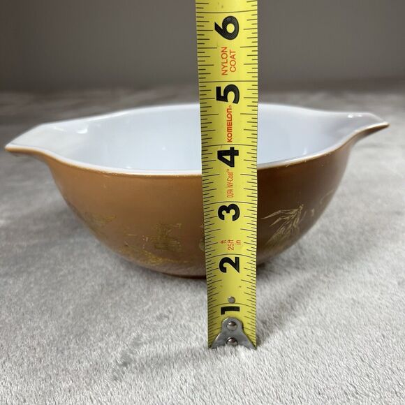 Vintage Pyrex Mixing Bowls Lot Of 3 American Gooseberry Sunflower - Picture 12 of 16